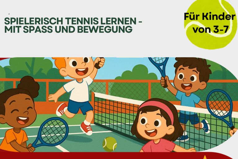 Plakat zum Tenniscamp